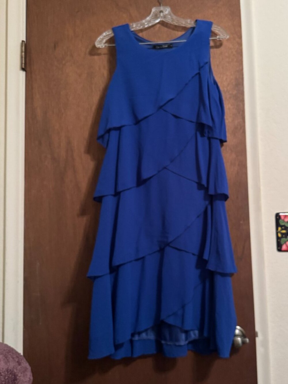 Alice & Elmer Dark Blue Tiered Evening Dress | NWT | Size M